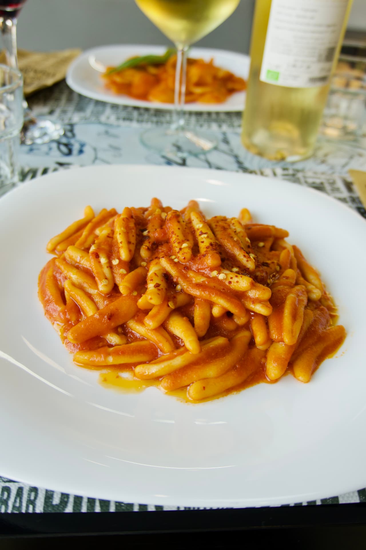 Caserecce all'arrabbiata
